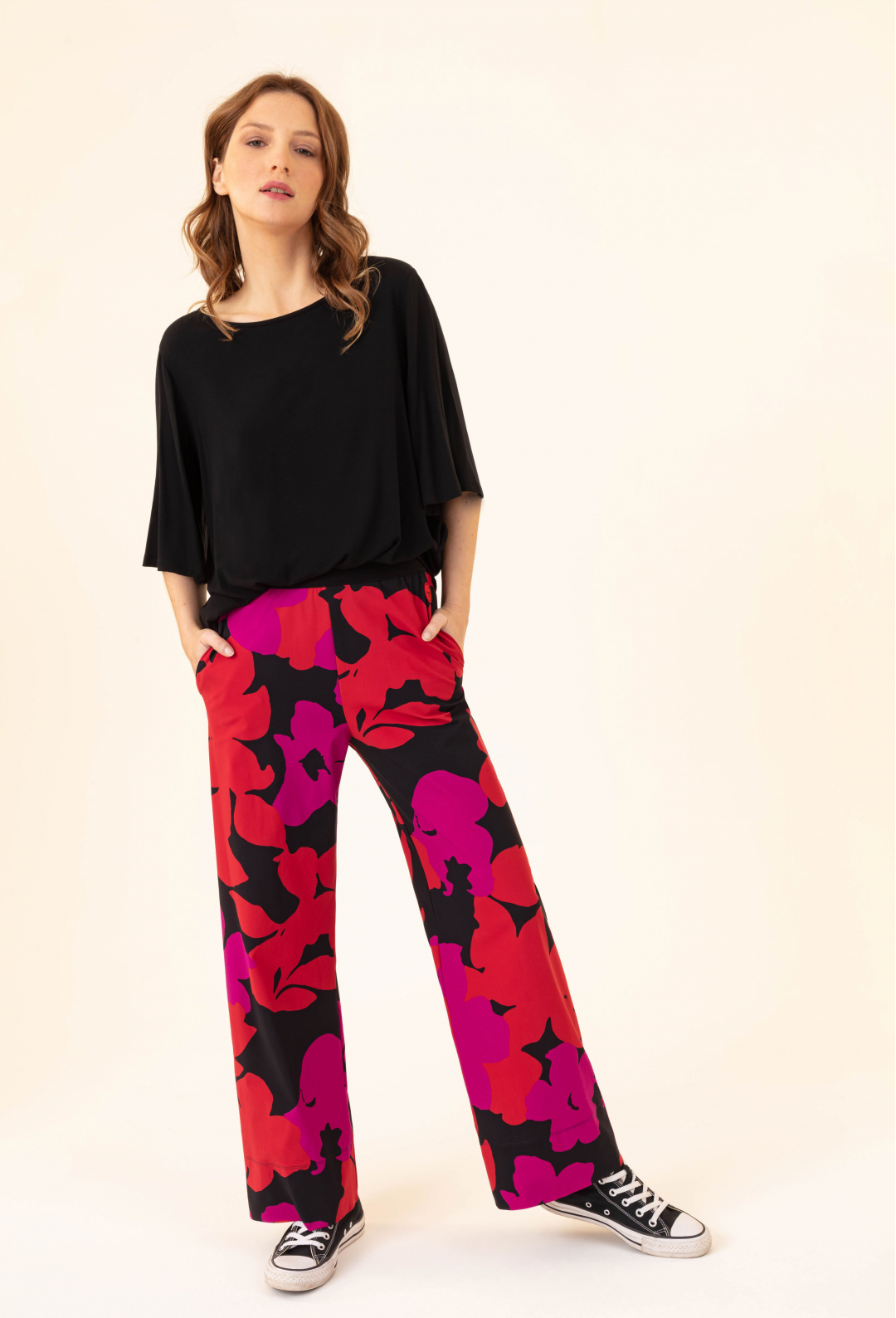 Broek Monalisa print in...