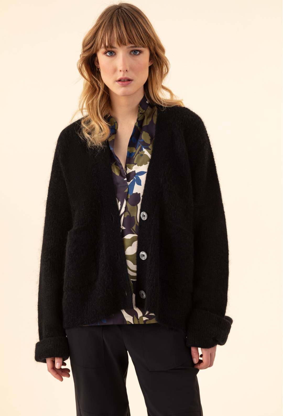 Gilet Bonnie en laine noir