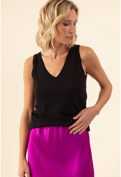 Reve black tank top