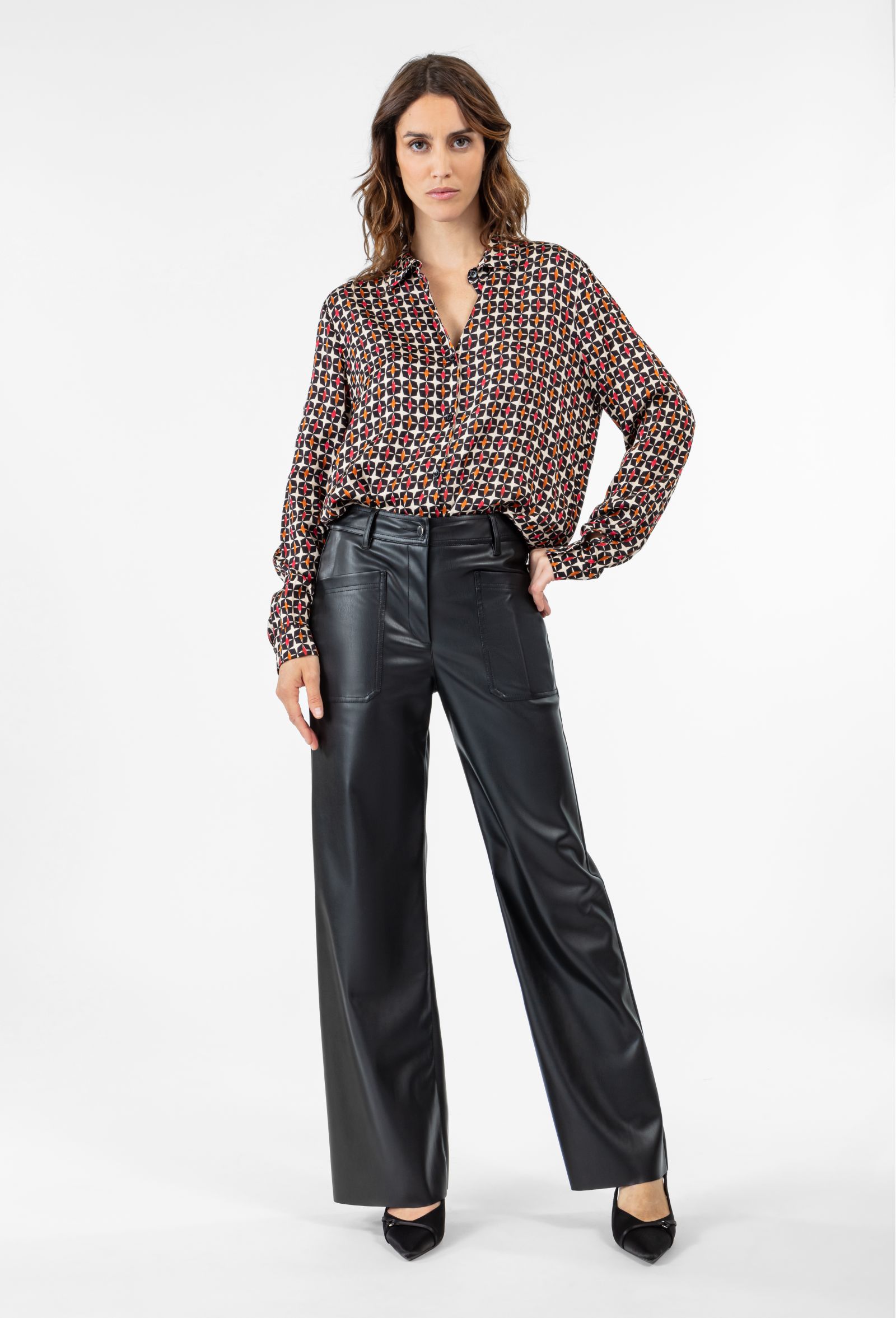 Pantalon simili cuir Clayton