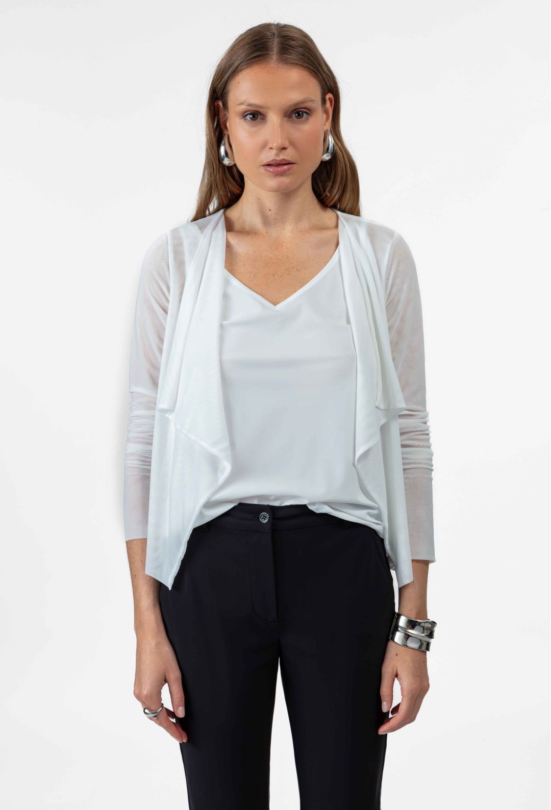 Aurora White Bolero