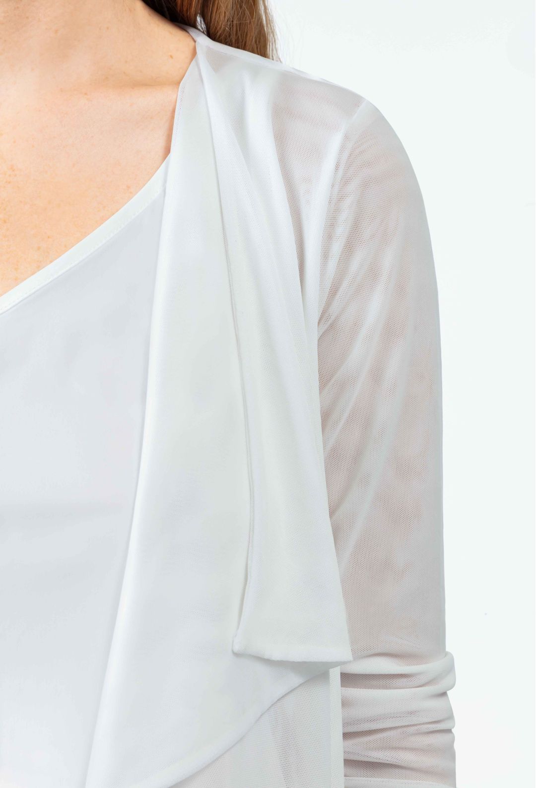 Aurora White Bolero