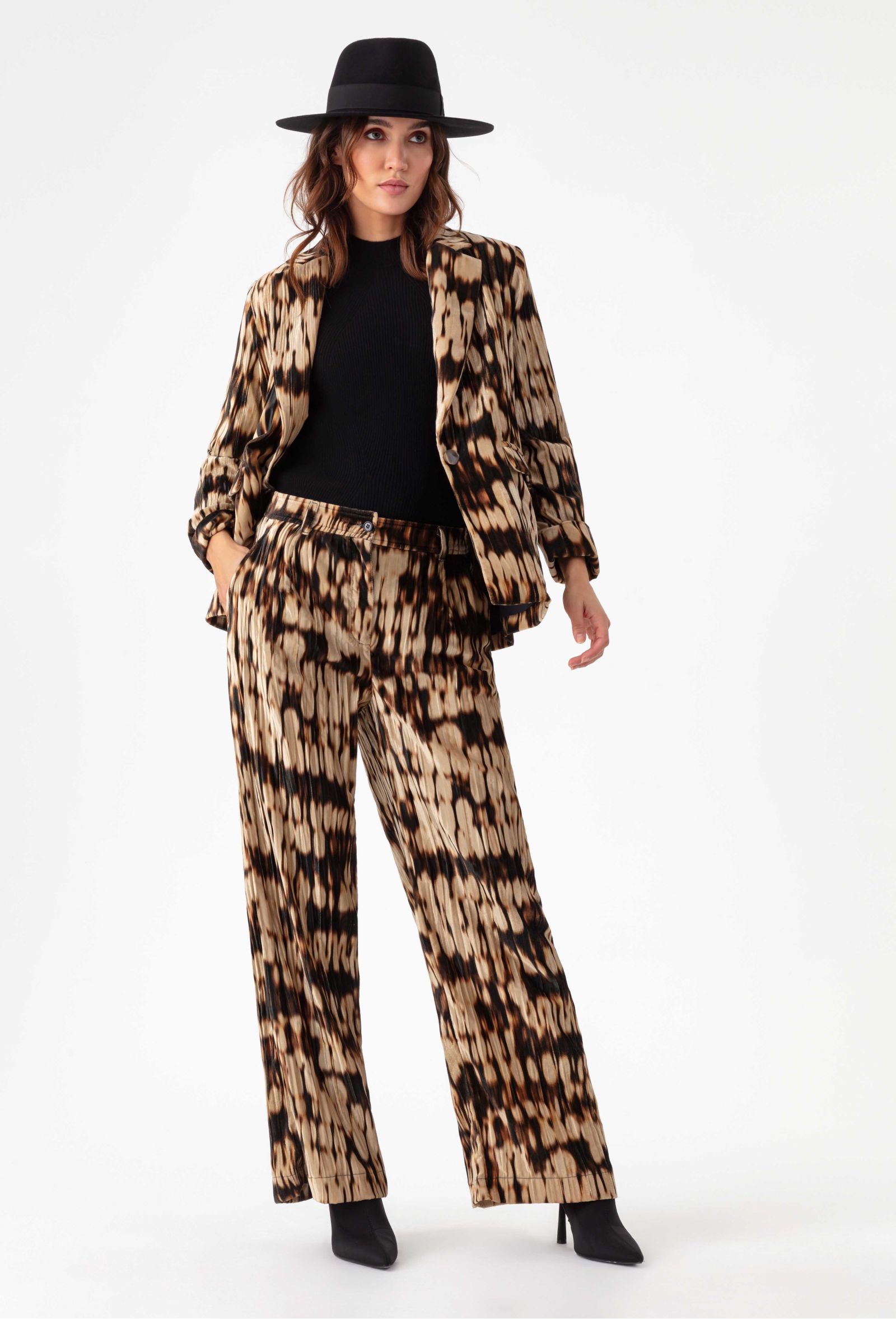 Pantalon large Ezra en velours