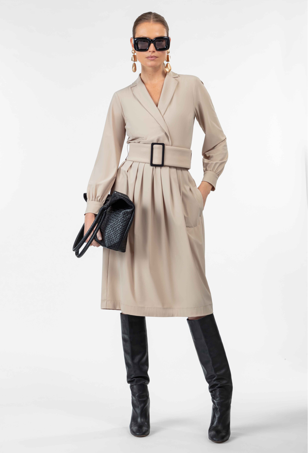 ROBE+CEINTURE SOLINE