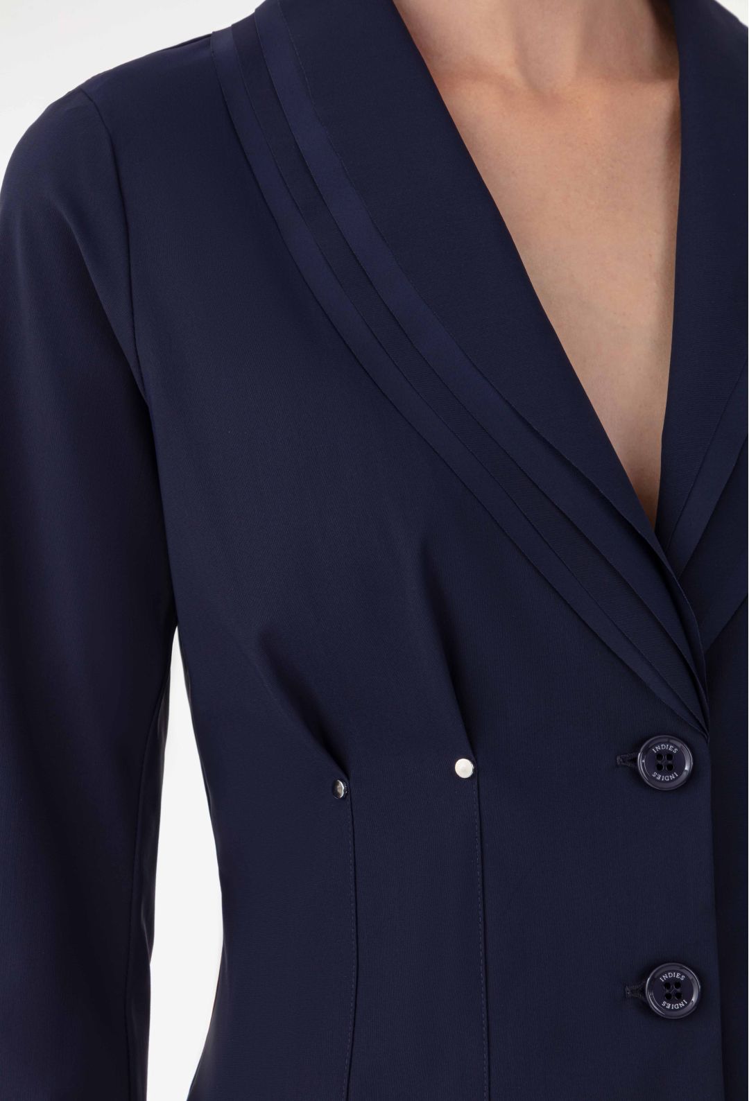 Veste ajustée Ivane en jersey technique marine