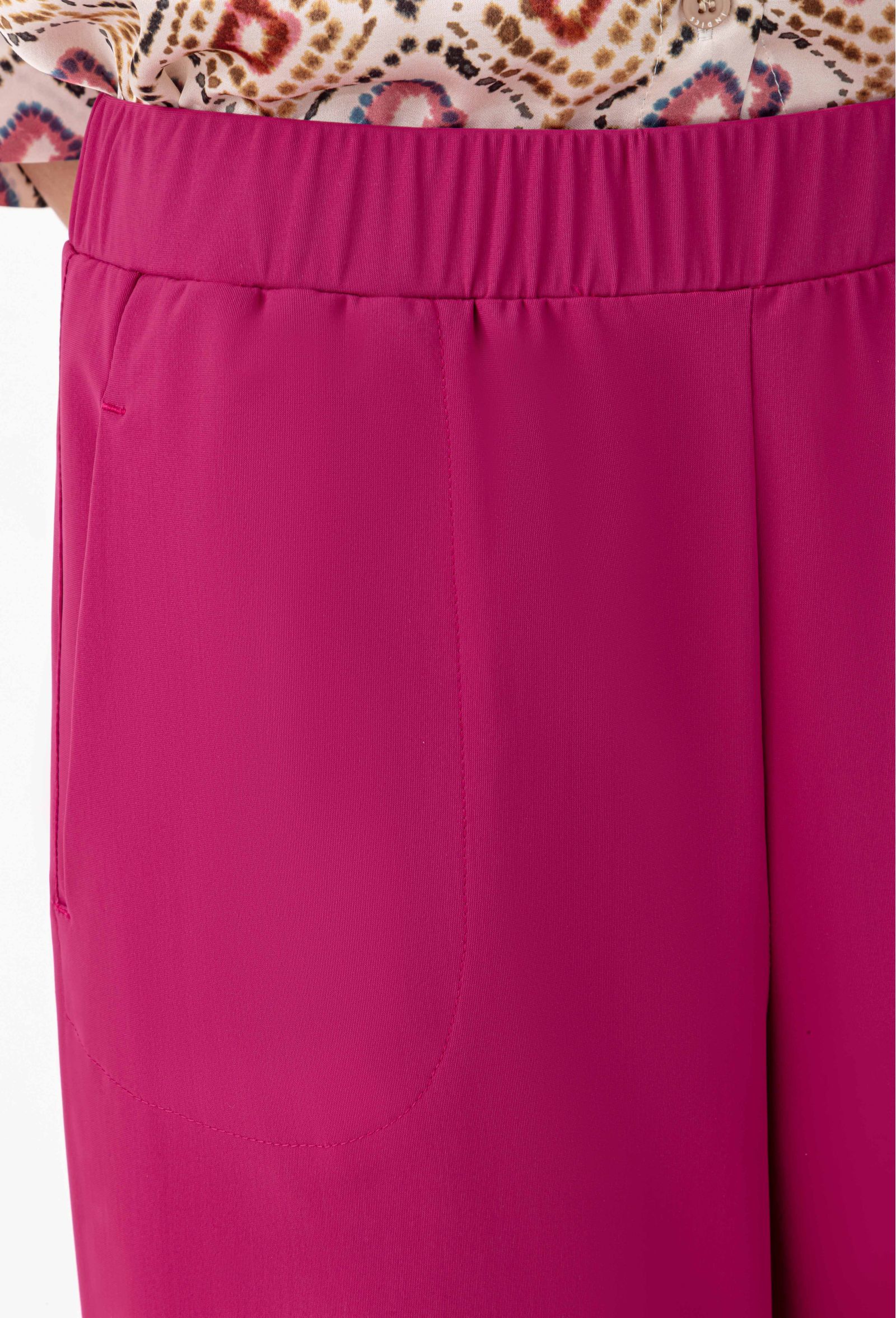 Pantalon Hera en jersey technique framboise