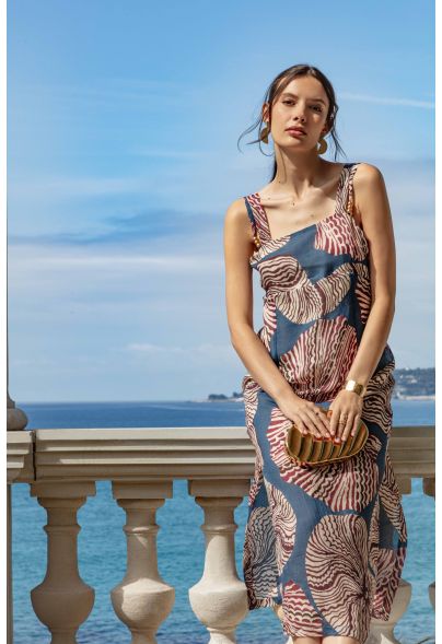 Robe longue Blair en ramie