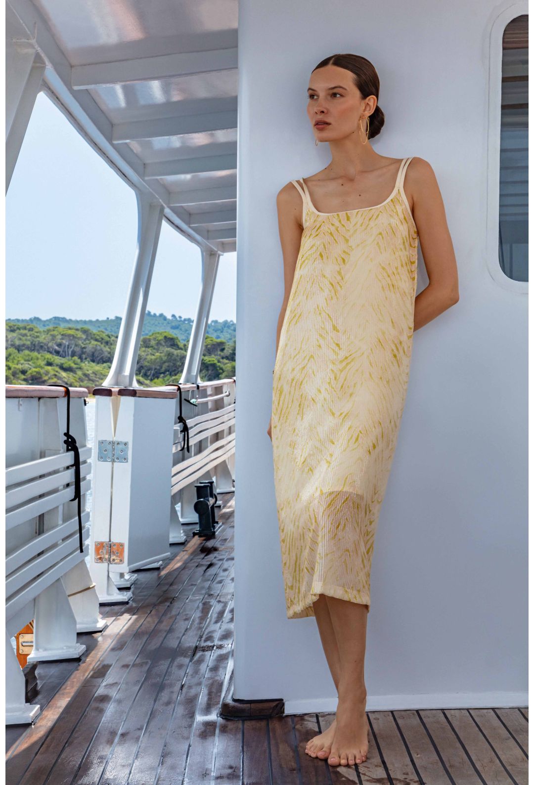 Robe midi Olivia à sequins Robe midi Olivia à sequins