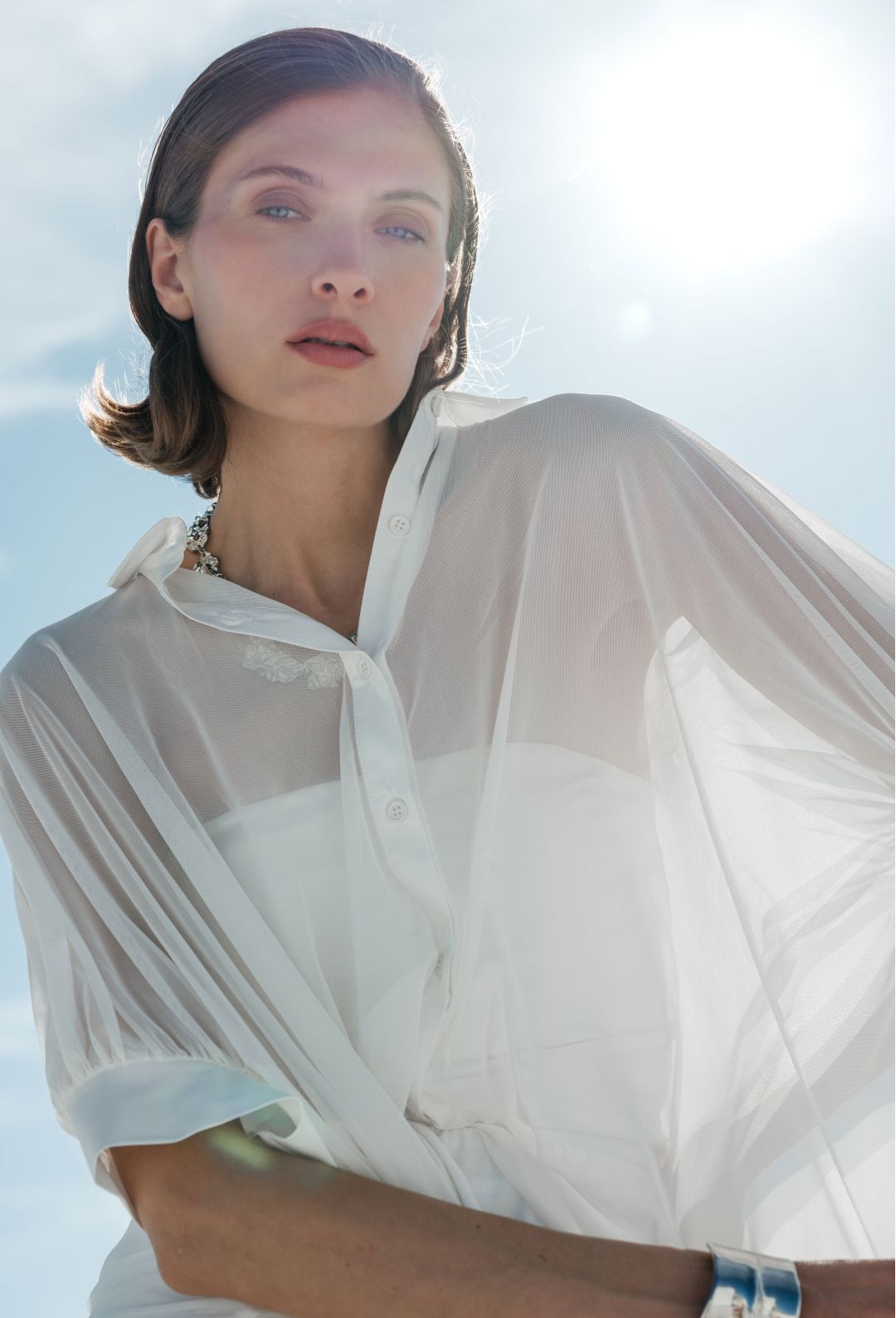 Chemise fluide Nina blanche