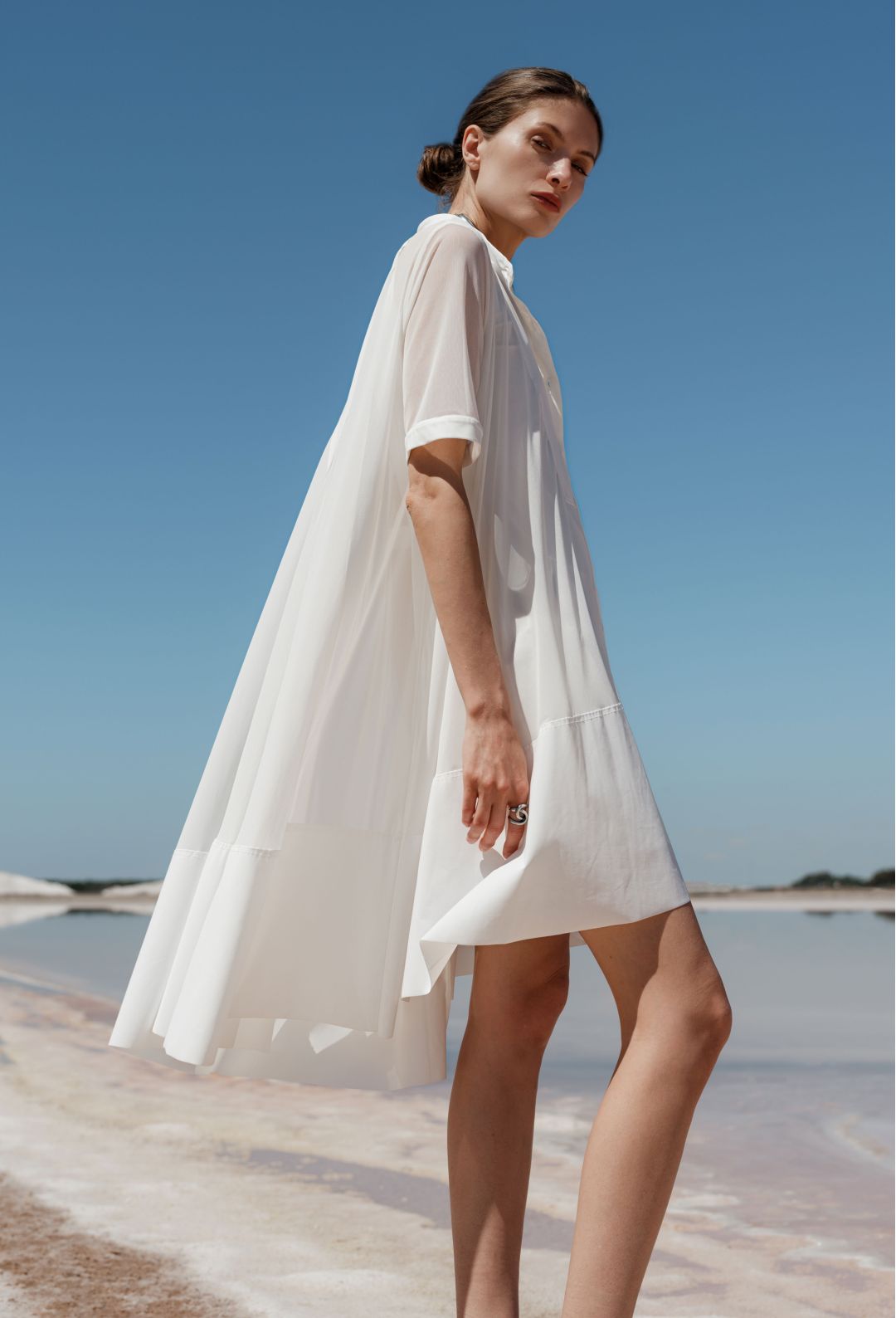 Robe chemise Noemie blanche